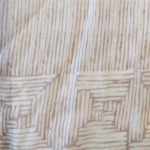 פס עדין מוקה שמנת