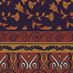 פרחים סגול כתום