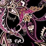 פייזלי צבעוני- שחור