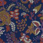 פרחים צבעוניים רקע כחול