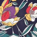 גן פורח רקע נייבי