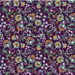 פרחים קטנים רקע סגול