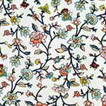 פרחים צבעוניים רקע לבן