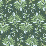 פרח מניפה ירוק