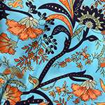 גן פרחים רקע טורקיז