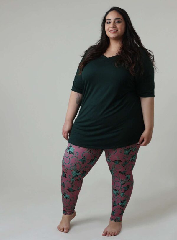 טייץ ארוך מודפס חגורה