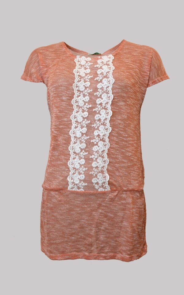 חולצת שילוב תחרה