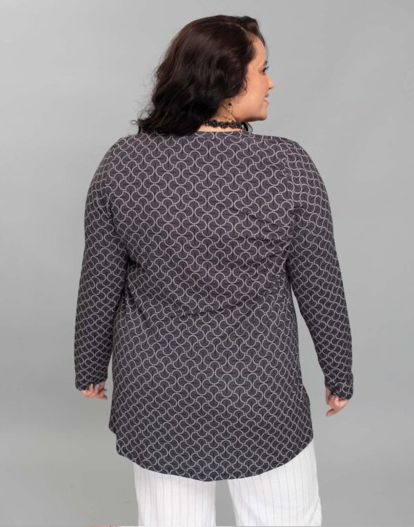 חולצה ארוכה מודפסת