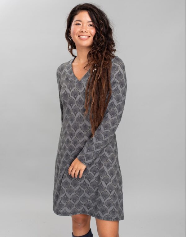 שמלת ברך מודפסת