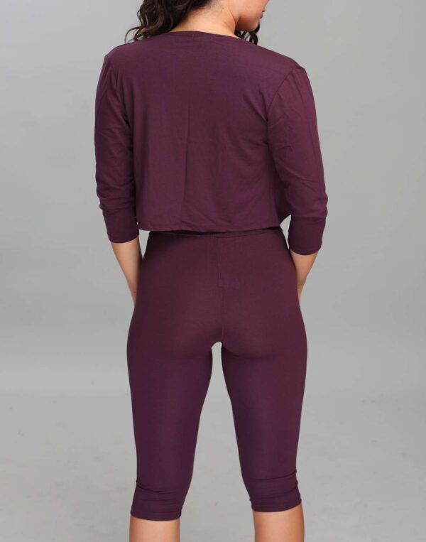 טייץ חלק 3/4 חגורה