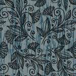 פרחים ועלים שחורים