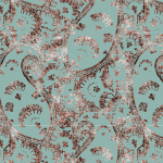 פייזלי טורקיז