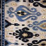 הדפס אתני כחול שחור