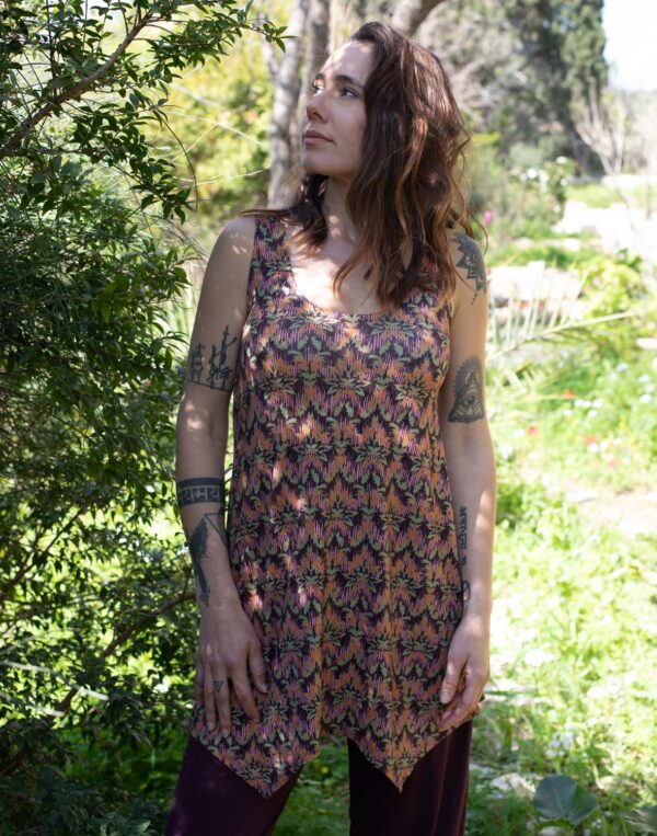 טוניקת גופיה מודפסת