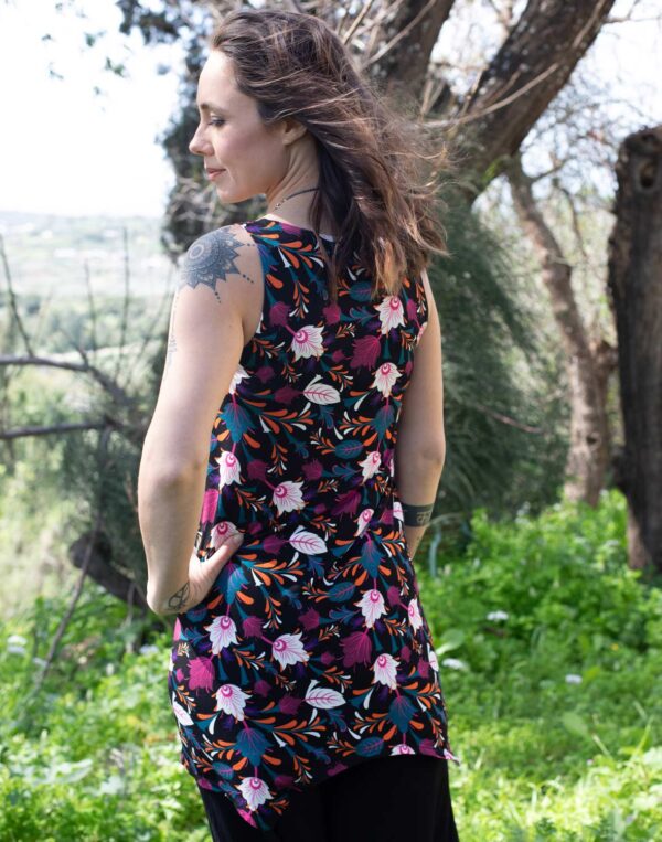 טוניקת גופיה מודפסת