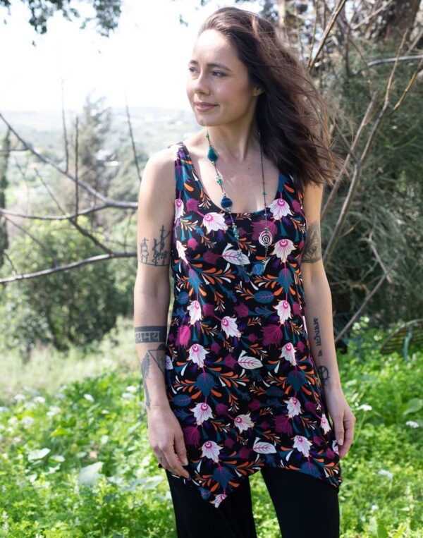 טוניקת גופיה מודפסת