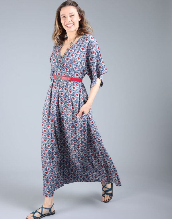 שמלת קימונו מקסי