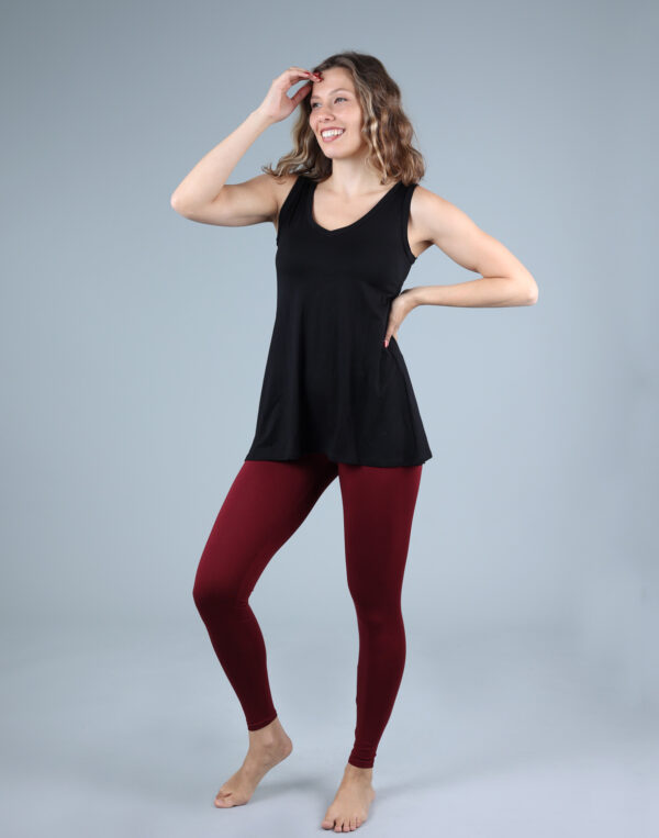 טייץ חלק ארוך חגורה