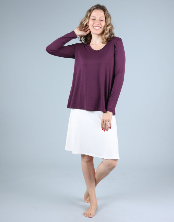 חולצת בייסיק חציל