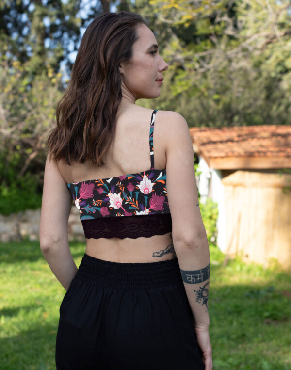 גוזיית תחרה מודפסת