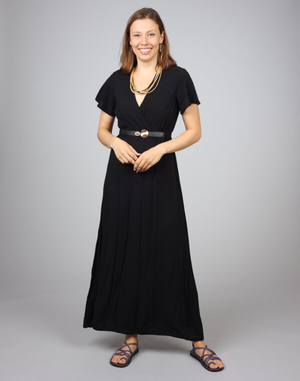 שמלת מקסי חלקה