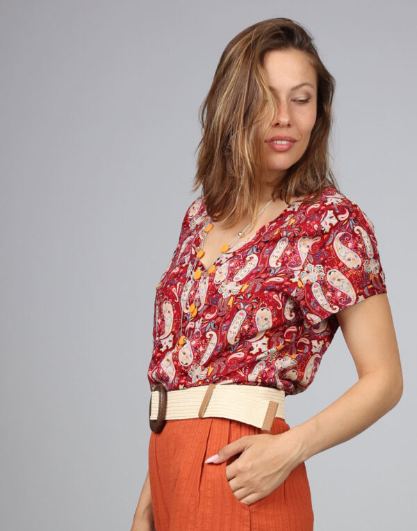 חולצת ויסקוזה קצרה