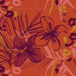 פרחים רקע חמרה