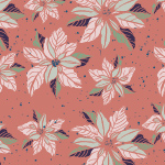 פרחים גדולים רקע ורוד