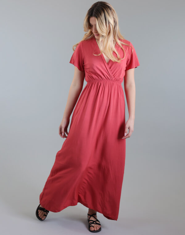 שמלת מקסי חלקה