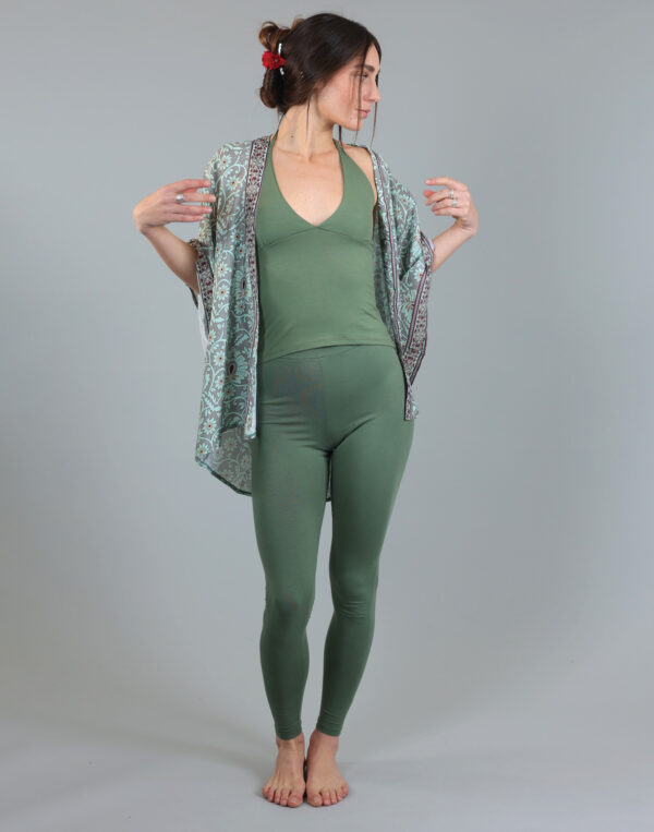 טייץ חלק ארוך חגורה