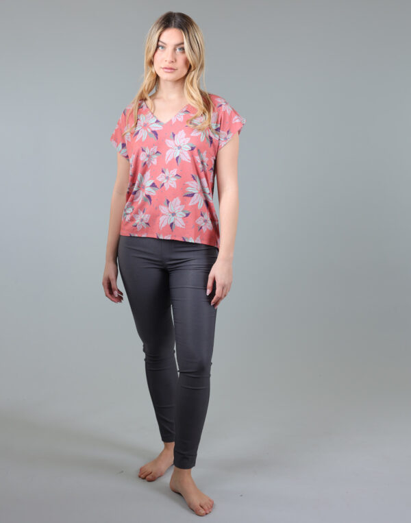 חולצה משוחררת מודפסת