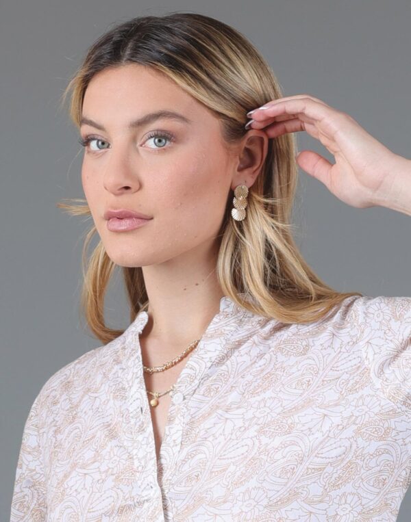 עגיל עיגולי זהב