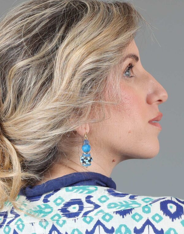 עגילי חרוזים