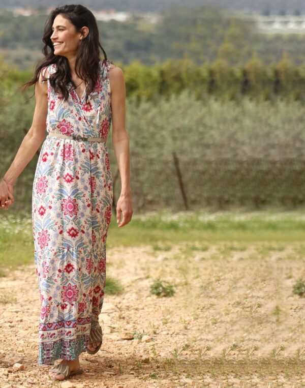 שמלת ויסקוזה מקסי