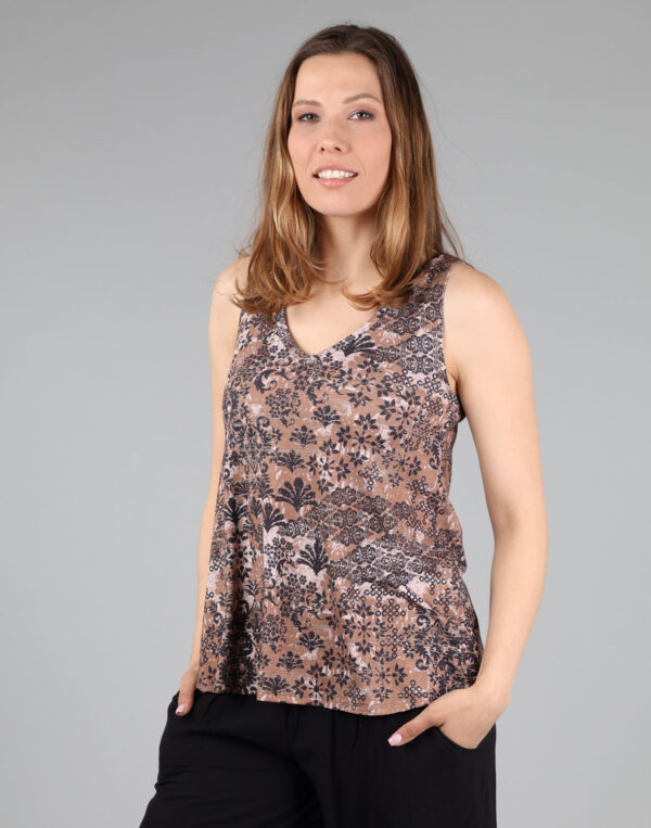 גופיה רחבה מודפסת