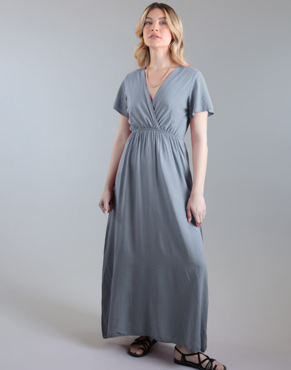 שמלת מקסי חלקה