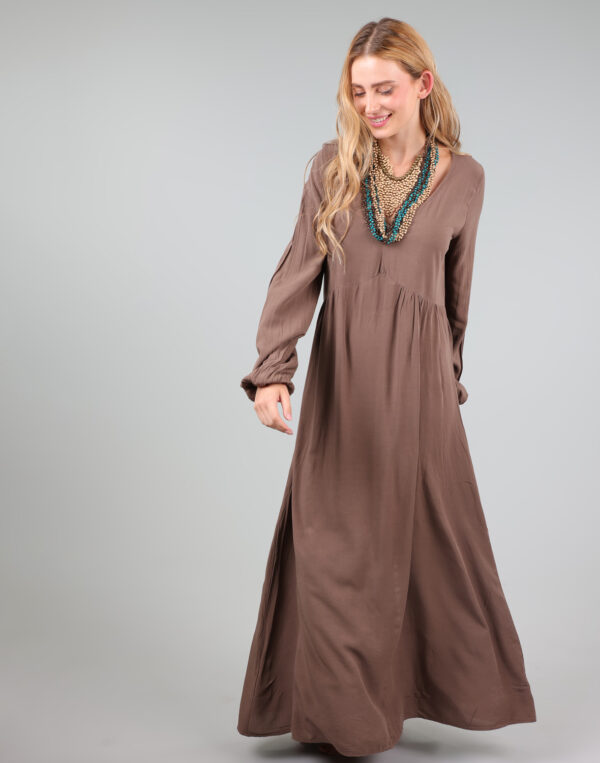 שמלה ויסקוזה ארוכה