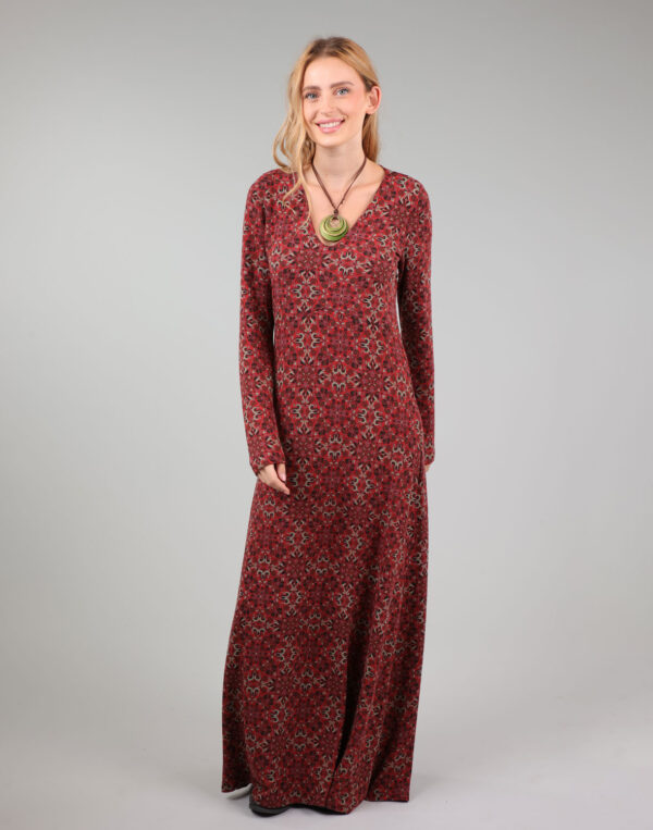 שמלת מקסי חורפית