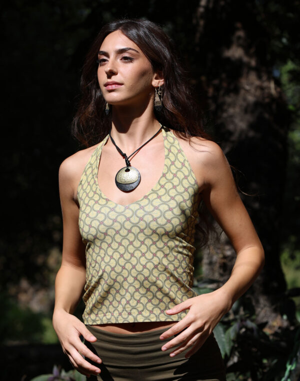 טופ קשירה מודפס