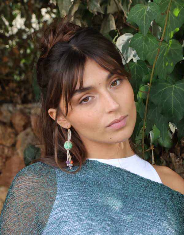 עגילי אשכול תלויים