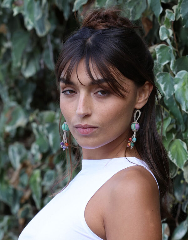 עגילי אשכול תלויים